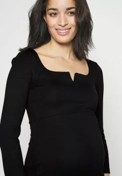 Anna Field MAMA NOTCH NECKLINE MIDI DRESS - Jerseykleid - Black 12 Anna Field MAMA NOTCH NECKLINE MIDI DRESS - Jerseykleid - Black -Anna Field Geschäft 08d9c5edccaa40e9a1279899f7800784