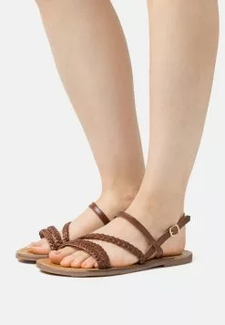 Anna Field LEATHER - Riemensandalette - Brown