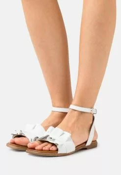 Anna Field LEATHER - Riemensandalette - White