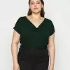 Anna Field Curvy T-Shirt Print - Dark Green 1 Anna Field Curvy T-Shirt Print - Dark Green -Anna Field Geschäft 865c7622f33a42509d59f42c27d252ce