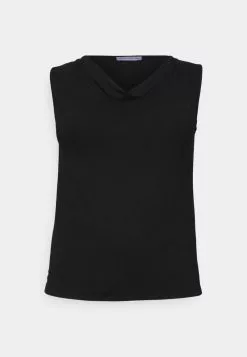 Anna Field Curvy Top - Brown/white -Anna Field Geschäft 8b55055d5893473180ccde59405eaa1c