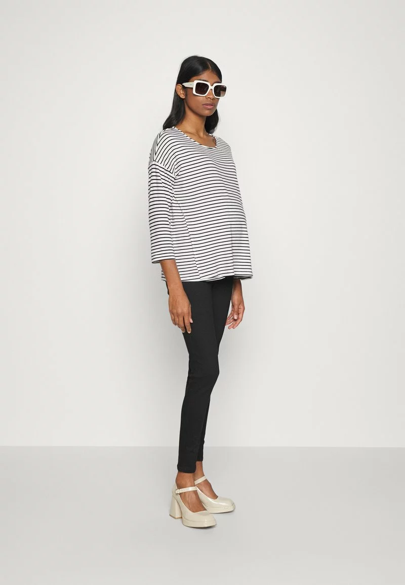 Anna Field MAMA Langarmshirt - Black/white 4 Anna Field MAMA Langarmshirt - Black/white – Bild 2