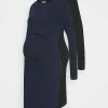Anna Field MAMA 2 PACK NURSING DRESS - Jerseykleid - Dark Blue/black -Anna Field Geschäft 8fdbbe96b7e5442499339809df487dbe