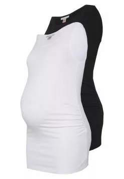Anna Field MAMA 2 PACK - Top - Black/white