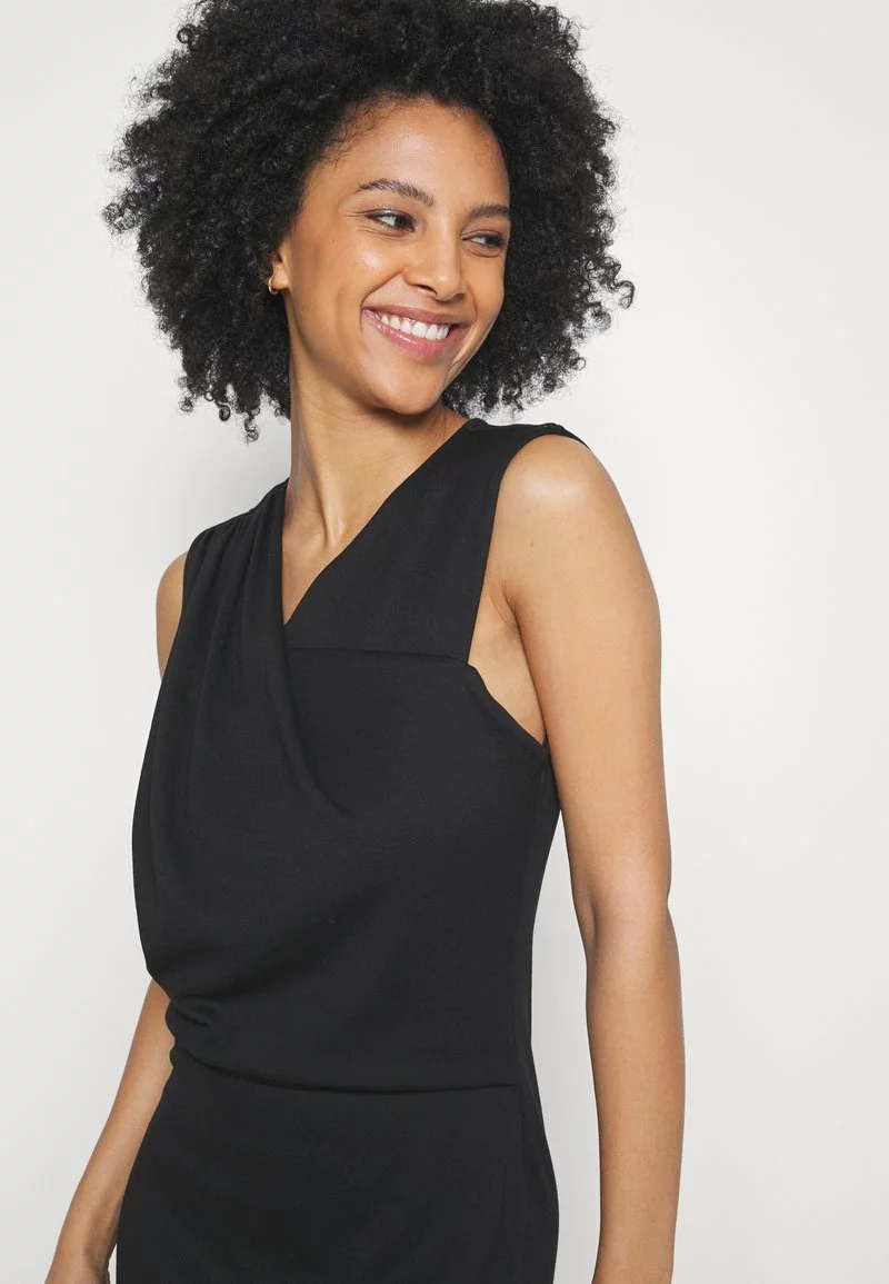 Anna Field Petite DRAPPED NECKLINE SMART BODYCON SLEEVELESS MINI DRESS - Jerseykleid - Black 6 Anna Field Petite DRAPPED NECKLINE SMART BODYCON SLEEVELESS MINI DRESS - Jerseykleid - Black – Bild 4
