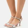 Anna Field LEATHER - Riemensandalette - Silver -Anna Field Geschäft a5e547ca8ece49189b502a21ffe31b28