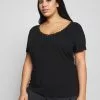 Anna Field Curvy T-Shirt Basic - Black