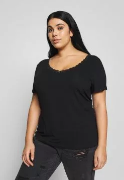 Anna Field Curvy T-Shirt Basic - Black