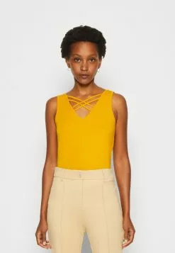 Anna Field Top - Dark Yellow