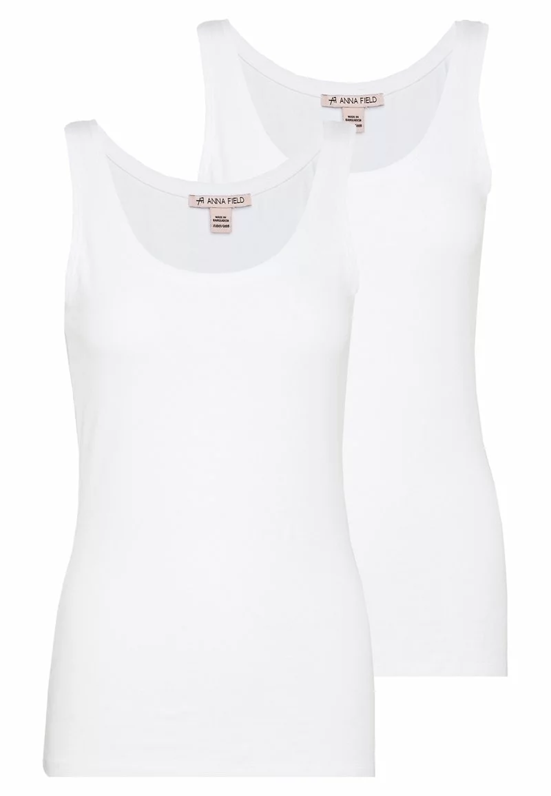 Anna Field 2 PACK - Top - White 3 Anna Field 2 PACK - Top - White
