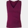 Anna Field Top - Dark Red