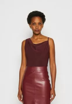 Anna Field Top - Dark Red