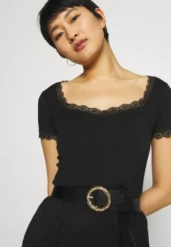 Anna Field T-Shirt Basic - Black -Anna Field Geschäft f3bb6e1636aa46fe80ac585f9e98b5dc